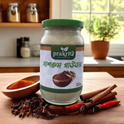 PrakritiQ Oyster Mushroom Powder – 100% Natural & Nutrient